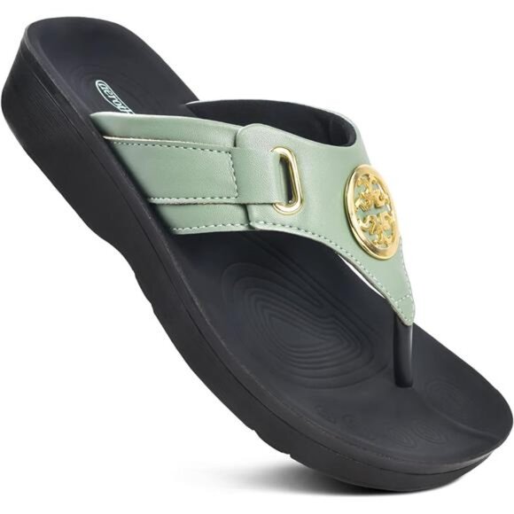 Hazel Casual Arch Supportive Thong Sandals for Women - Picture 1 of 7